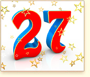 Jubileum 27 Jahre